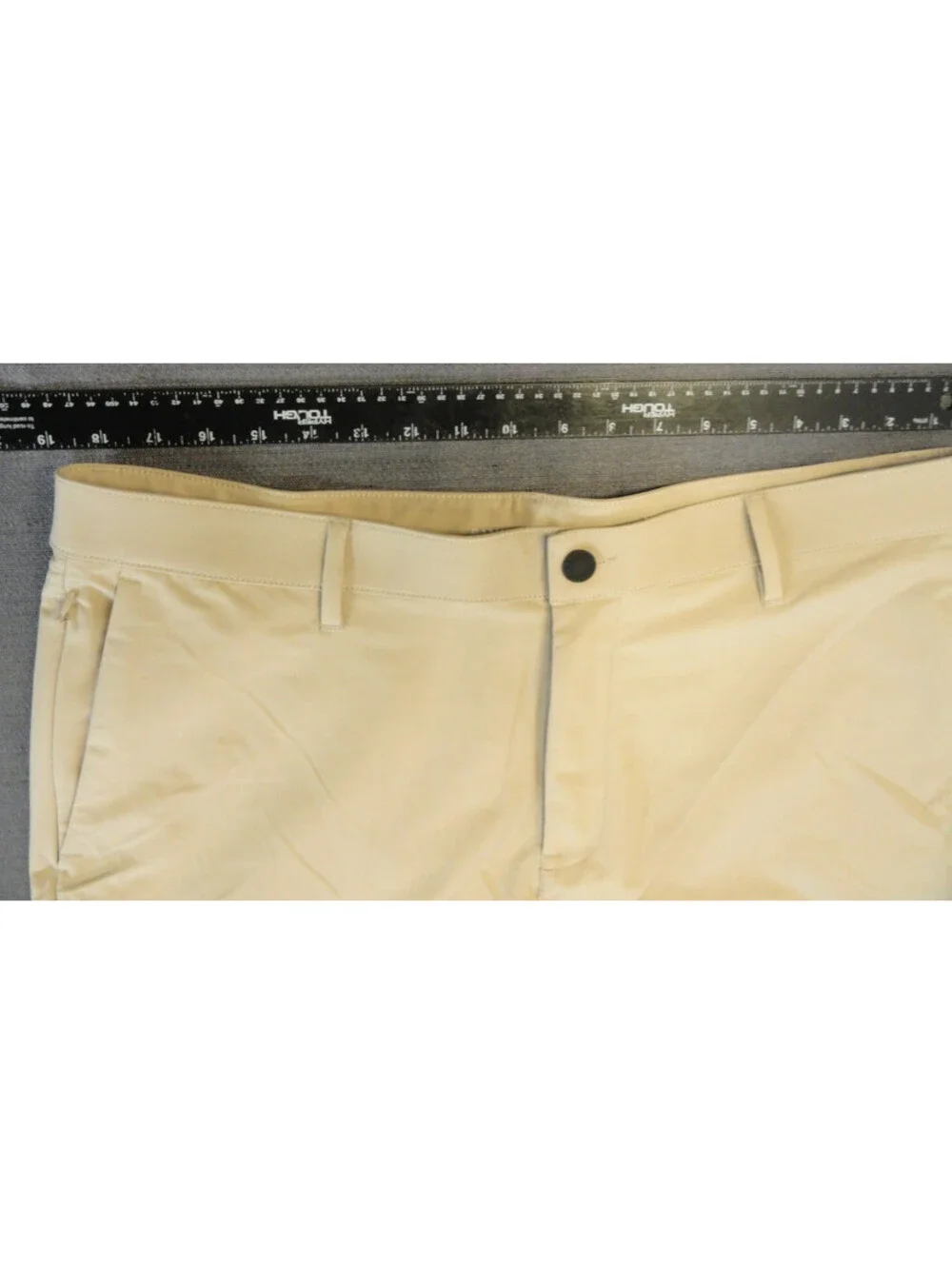 DESIGNER BANANA REPUBLIC KHAKI TAN 100% POLYESTER PANTS MENS 37x28